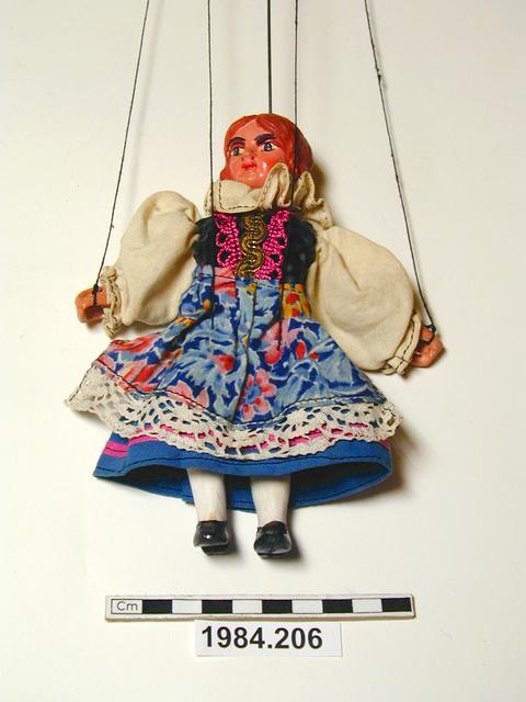 Image of string puppet; rod puppet