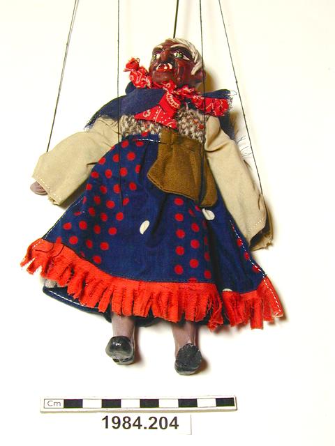 Image of string puppet; rod puppet