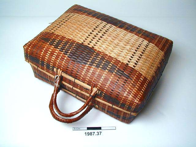 basket (containers); suitcase