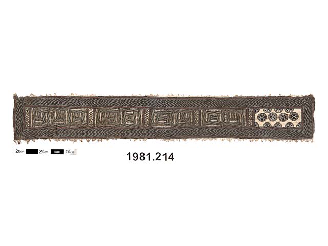 Image of barkcloth; textile; tapa