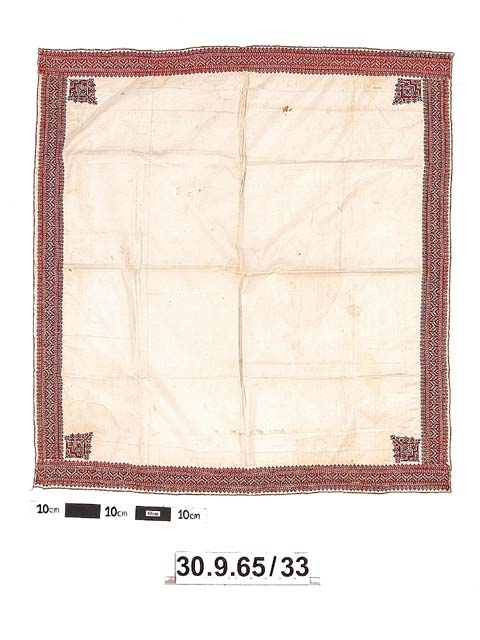 Image of headscarf; textile (function unknown)