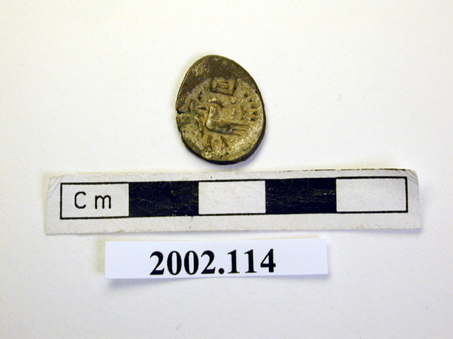 image of votive plaque; coin