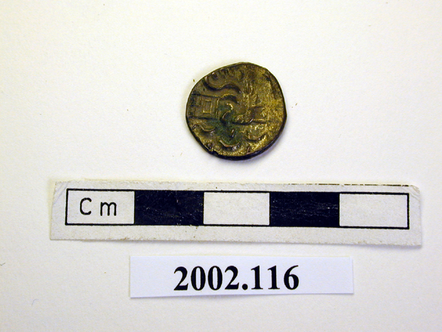 Image of votive plaque; coin