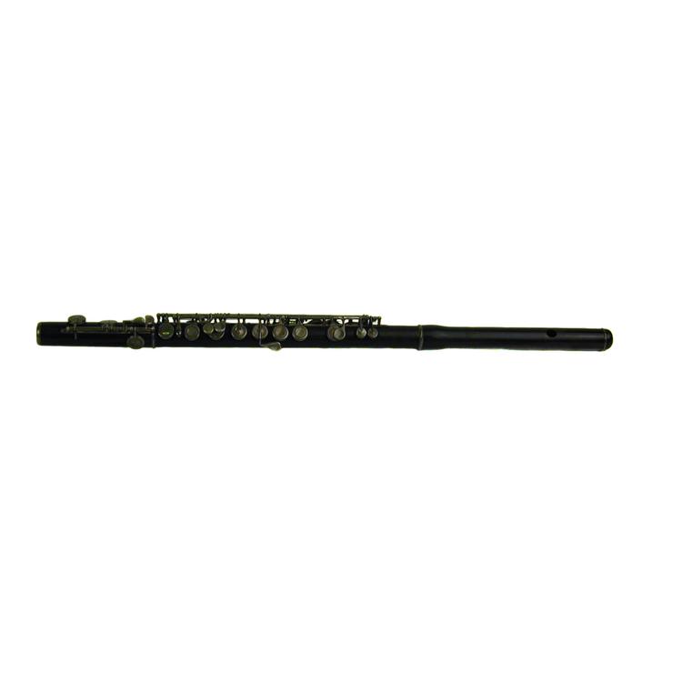 Image of 421.121.12-71 Open side-blown flute with fingerholes, with keys