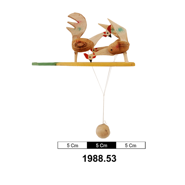 Image of pecking bird toy