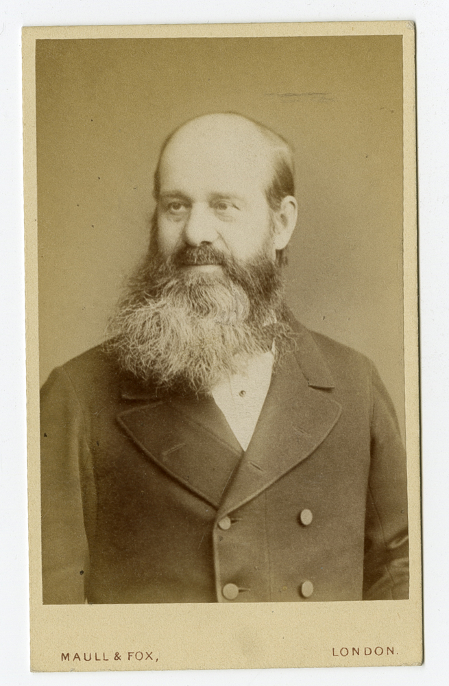 Image of Carte de visite featuring a photograph of Frederick John Horniman