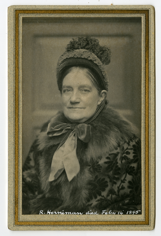 Image of Cabinet card featuring photograph of Rebekah Horniman