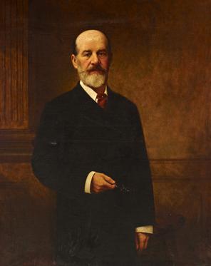 General view of Horniman Museum object no. nn19332, a portrait of Frederick Horniman by Malcolm Stewart. General view of Horniman Museum object no. nn19332, a portrait of Frederick Horniman by Malcolm Stewart.