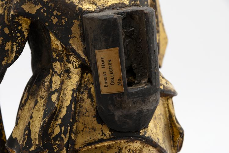 Detail view of label of Horniman Museum object no nn4334.1