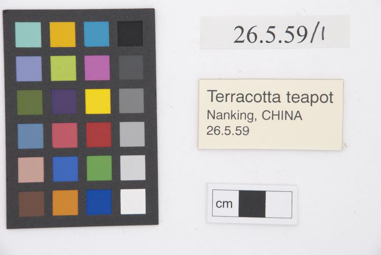 General view of label of Horniman Museum object no 26.5.59/1