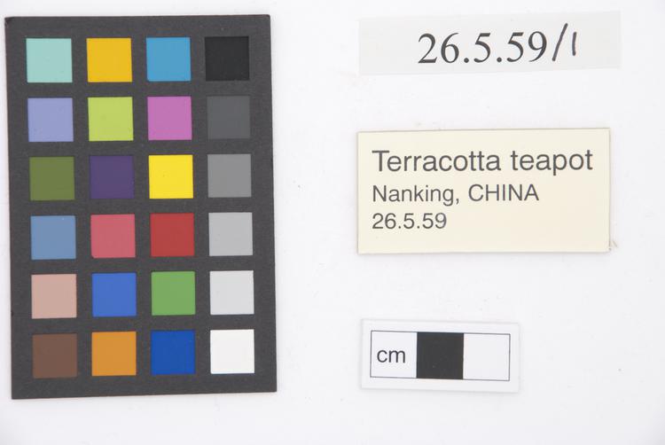 General view of label of Horniman Museum object no 26.5.59/1a