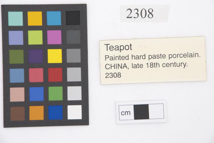 General view of label of Horniman Museum object no 2308ii