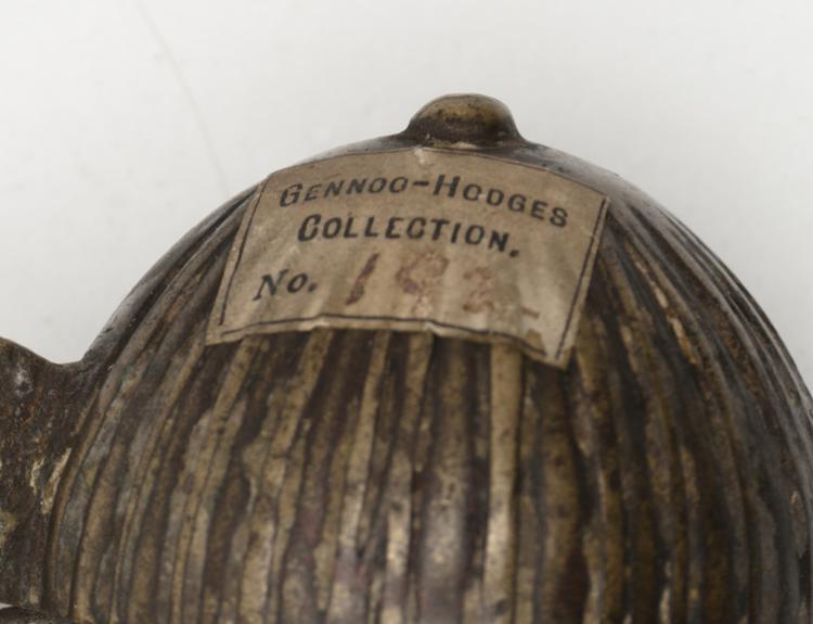Detail view of label of Horniman Museum object no nn4801