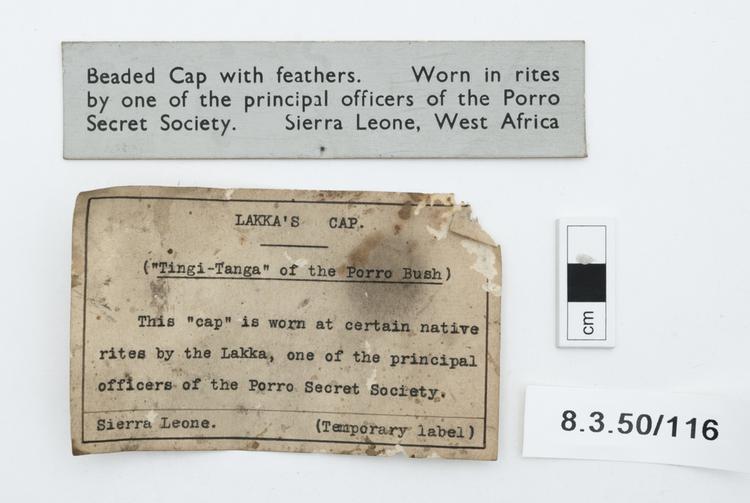 General view of whole of Horniman Museum object no 8.3.50/116