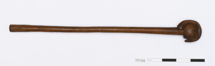 Image of staff (ritual & belief: religious buildings & furnishings); walking stick; knobkerrie (club (weapons: bludgeon))