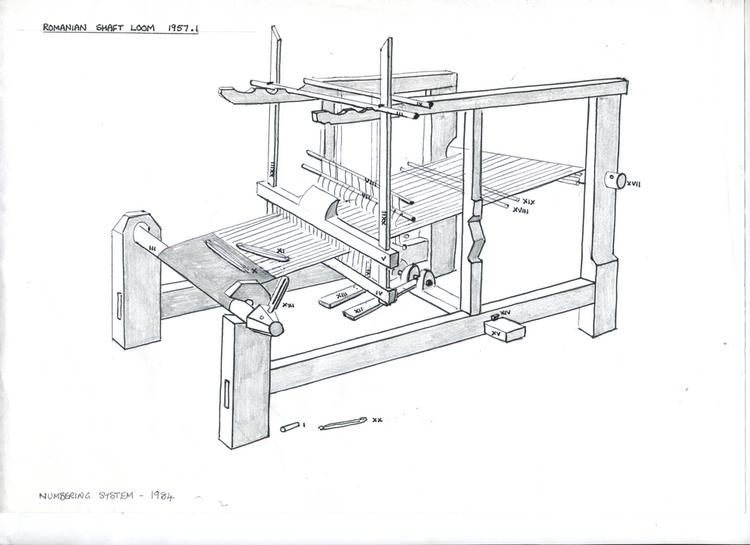 Drawing of whole of Horniman Museum object no 1957.1, when assembled