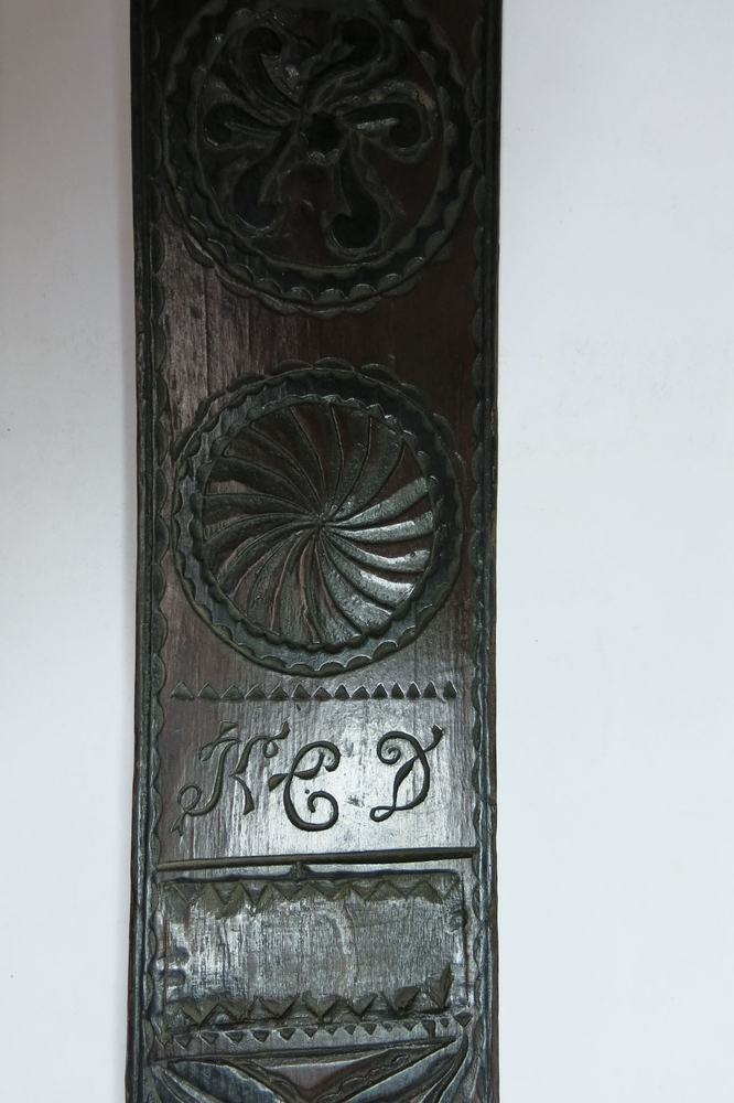 General view of the initials of Horniman Museum object no 4494