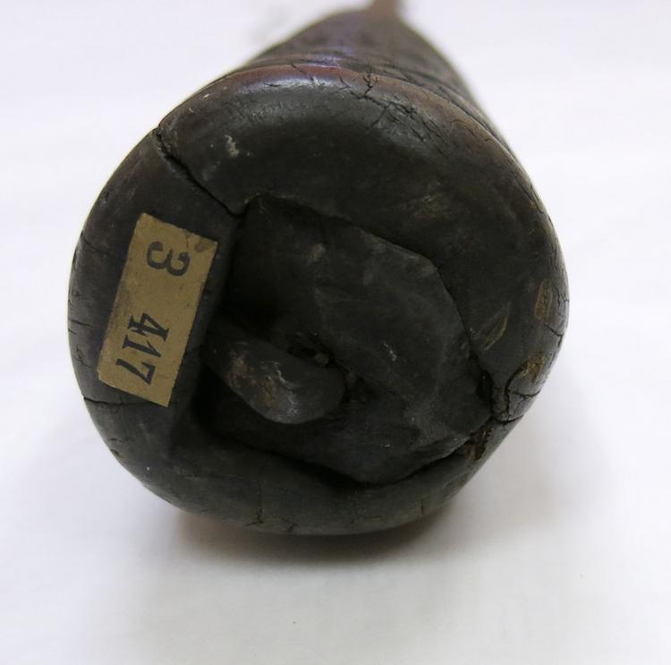 General view of the number on the top of Horniman Museum object no 3.417