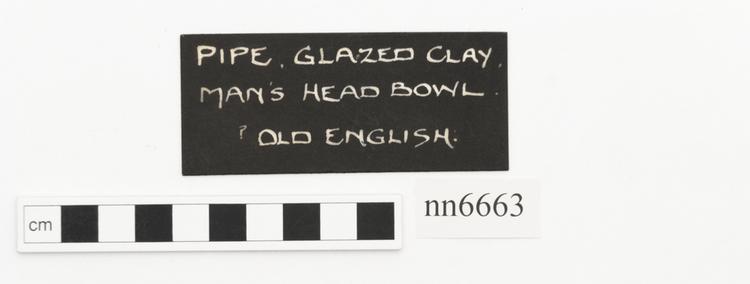 General view of label of Horniman Museum object no nn6663