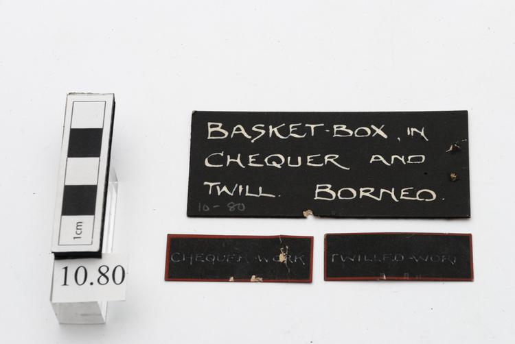 General of label of Horniman Museum object no 10.80