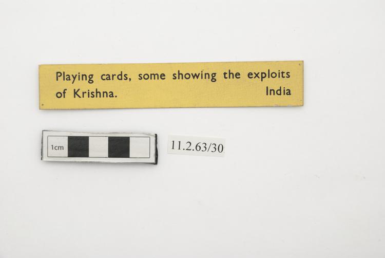 General view of label of Horniman Museum object no 11.2.63/30