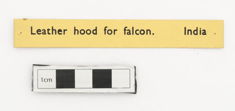 General view of label of Horniman Museum object no nn16195