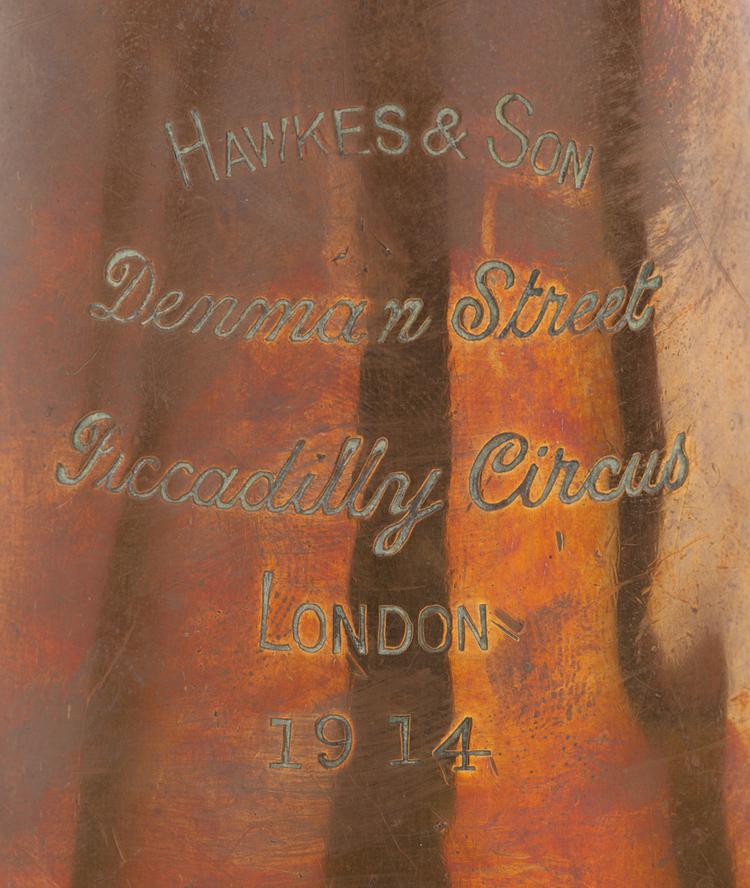 Detail of inscription on bell part of Horniman Museum object no 1969.694