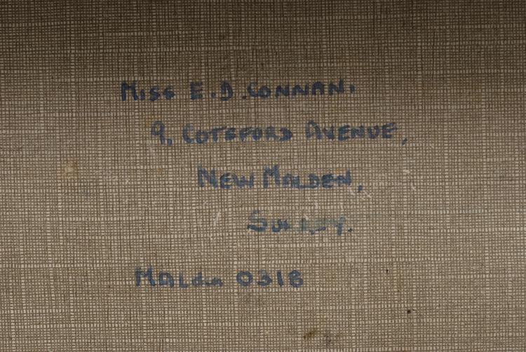 Detail view of inscription of Horniman Museum object no nn12328.1