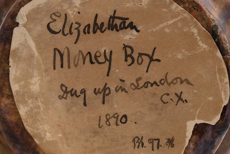 Detail view of label of Horniman Museum object no 10.63ii