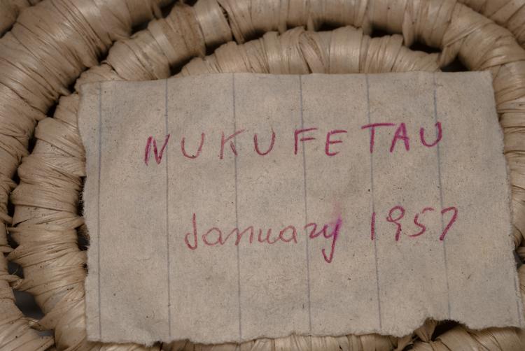 Detail view of label of Horniman Museum object no 12.12.66/4