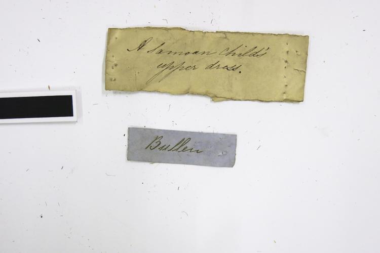 Frontal view of label of Horniman Museum object no nn315
