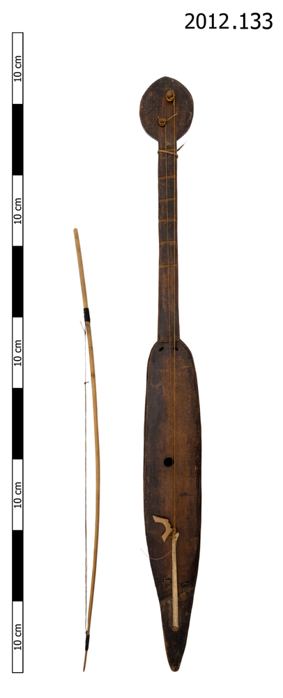 Image of 321.321-71 Necked bowl lutes sounded by bowing with a bow