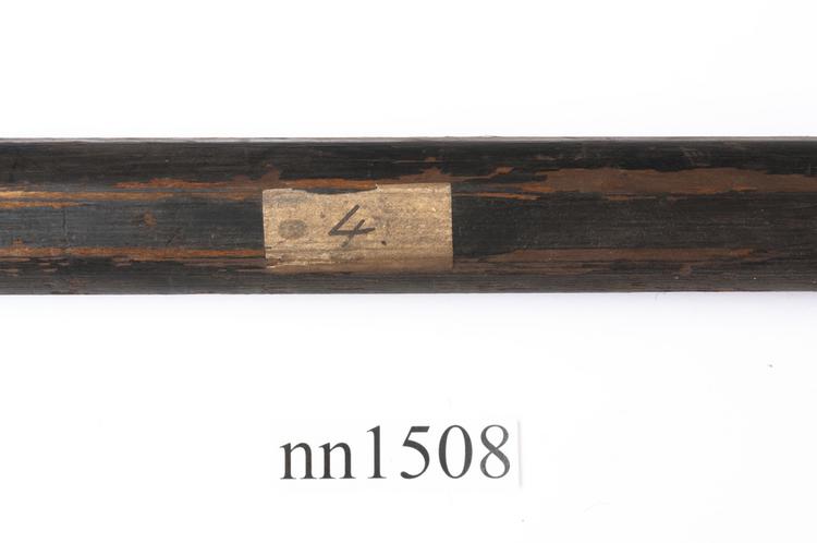 Detail view of label of Horniman Museum object no nn1508