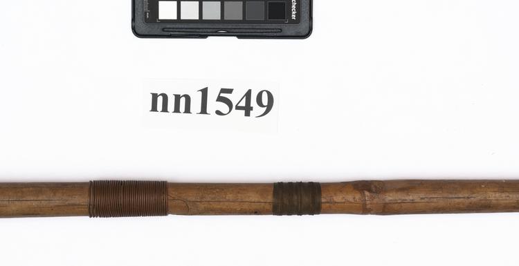 Detail view of label of Horniman Museum object no nn1549