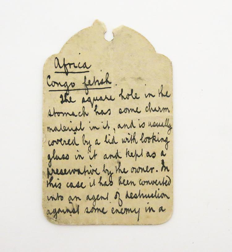 Label of label of Horniman Museum object no 33.103
