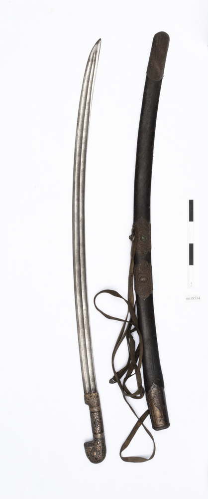 Image of sword (weapons: edged); sword sheath (sheaths (weapons: accessories))