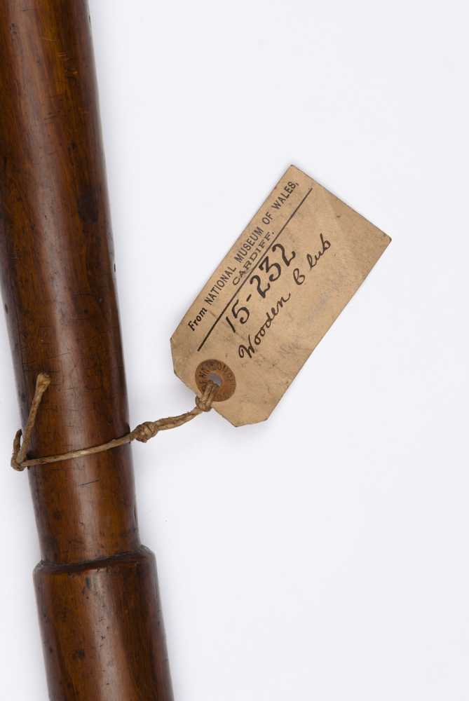 Detail view of label of Horniman Museum object no 1981.237