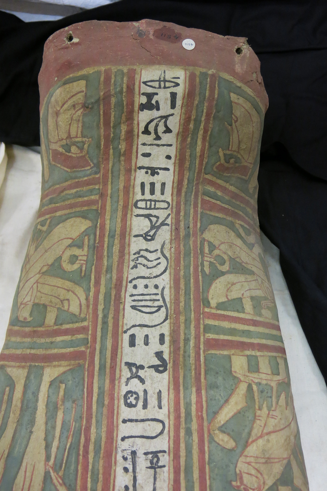 Frontal view of detail of legs of Horniman Museum object no 4511c