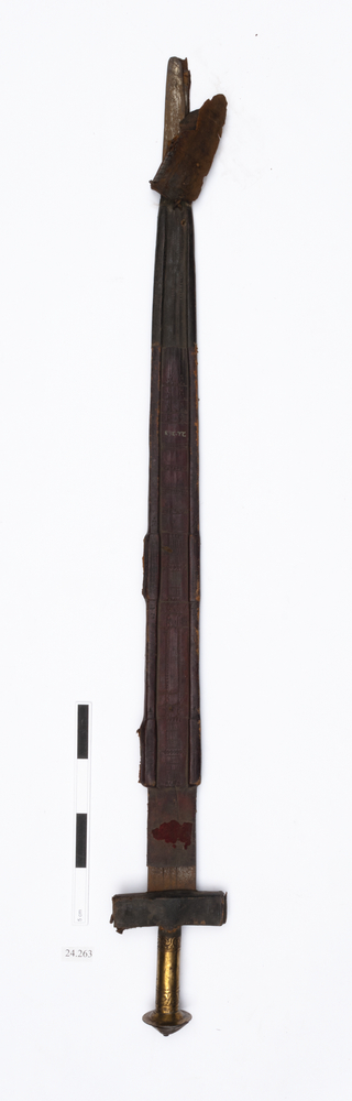 Image of sword (weapons: edged); sword sheath (sheath (weapons: accessories))