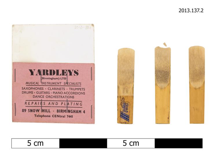 Image of reed (elements of musical instruments)