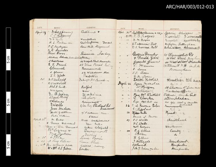 Image of Hart Museum Visitor Books