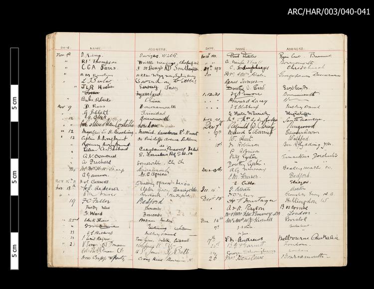 Image of Hart Museum Visitor Books