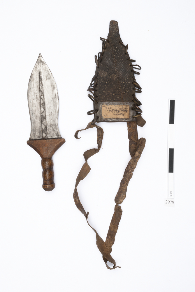 Image of dagger (weapons: edged); dagger sheath (sheath (weapons: accessories))