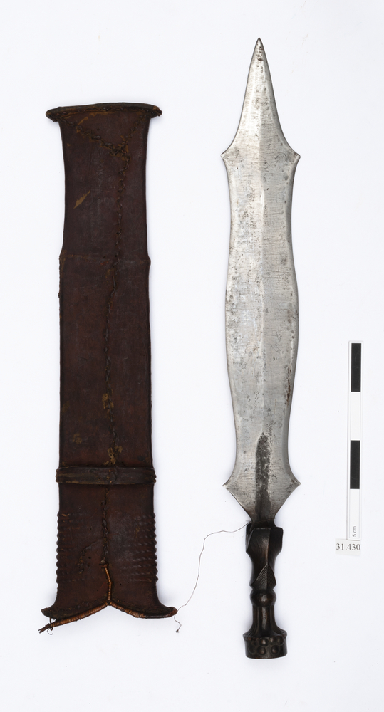 Image of sword (weapons: edged); sword sheath (sheath (weapons: accessories))