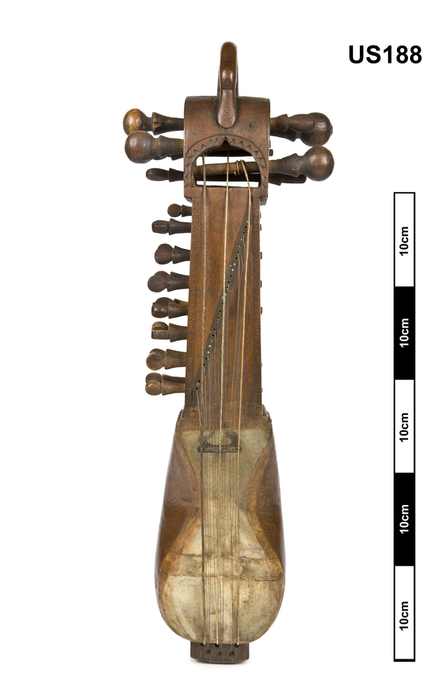 Image of 321.321-71 Necked bowl lutes sounded by bowing with a bow