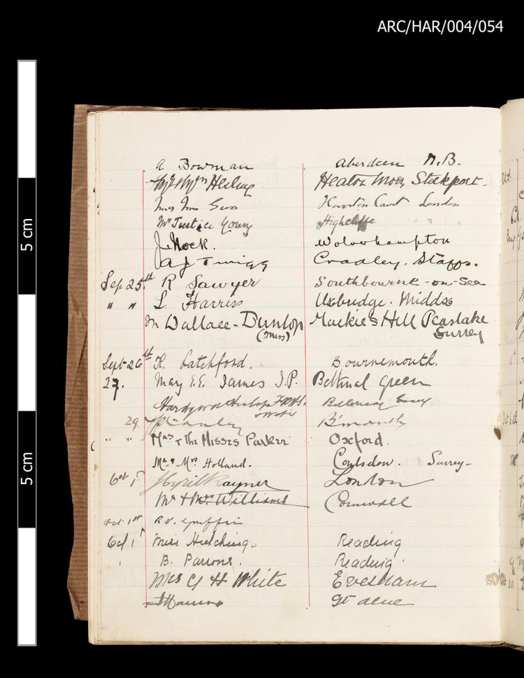 Image of Hart Museum Visitor Books