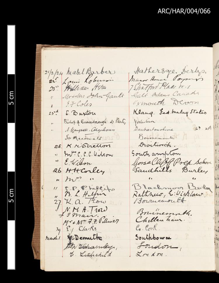 Image of Hart Museum Visitor Books