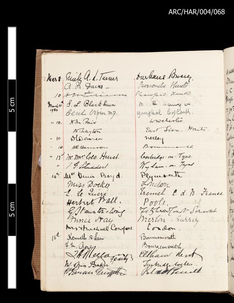 Image of Hart Museum Visitor Books