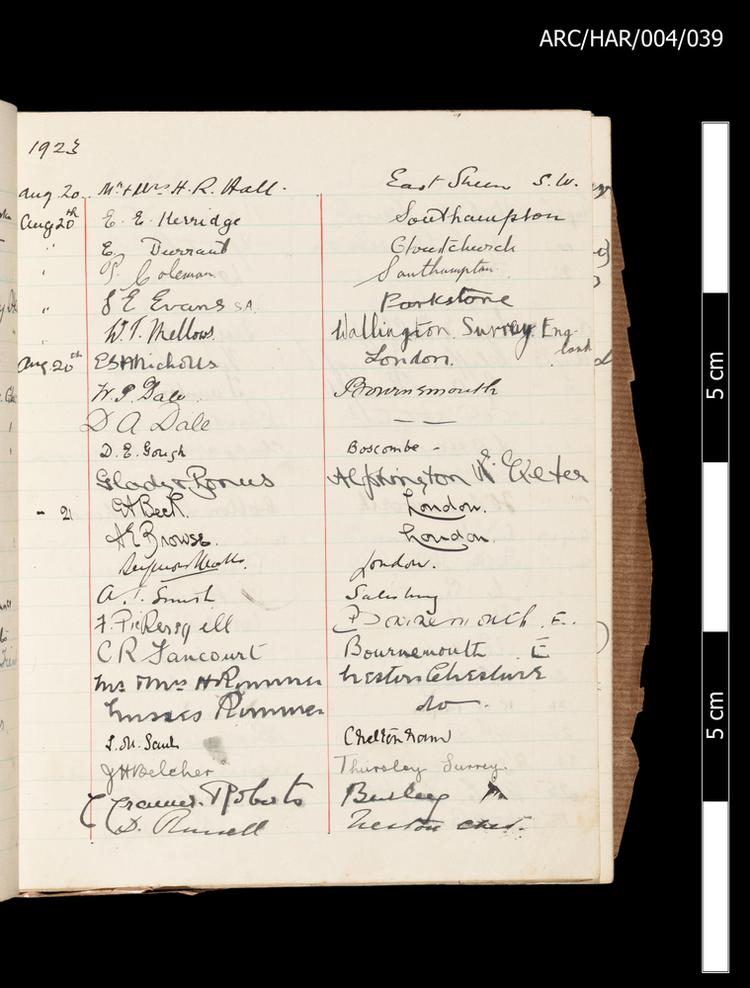 Image of Hart Museum Visitor Books