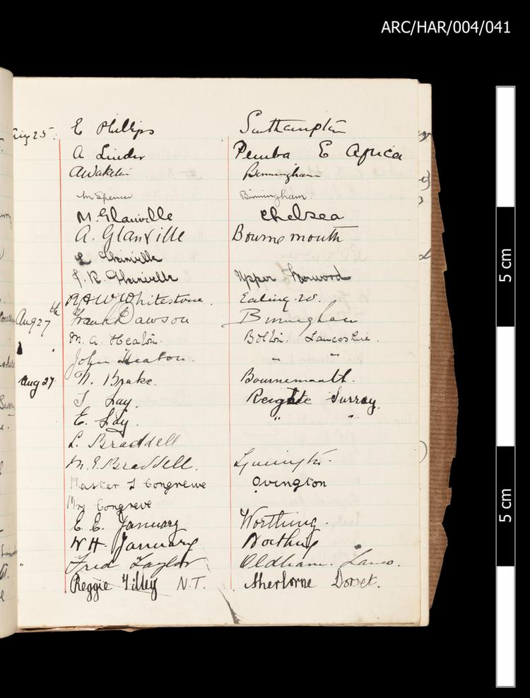 Image of Hart Museum Visitor Books